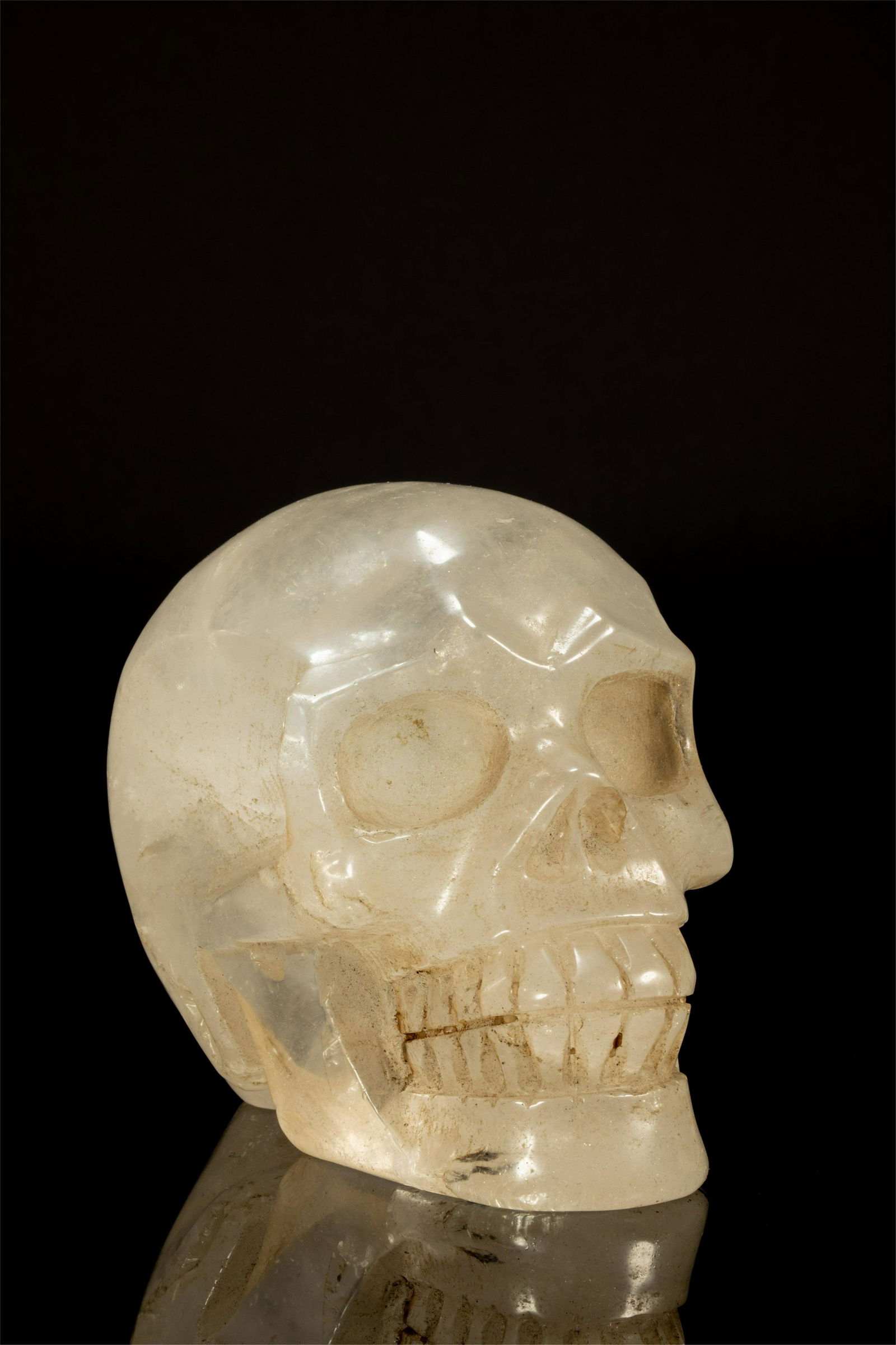 A CHINESE ROCK CRYSTAL SKULL (1 of 11)