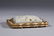 CHINESE JADE PLAQUE INLAID GILT BRONZE BELT BUTTON - 5