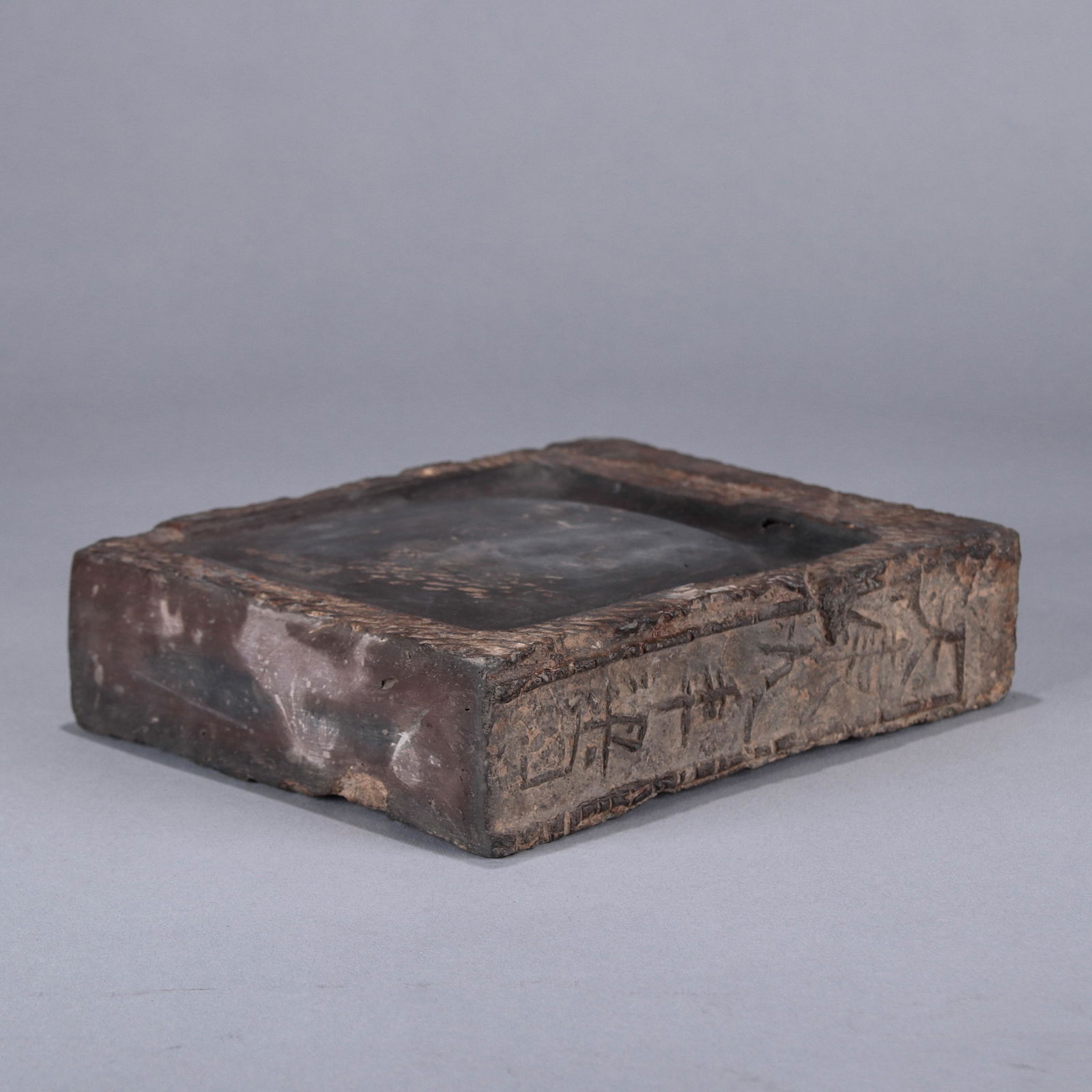 CHINESE ANTIQUE BRICK SCHOLAR INKSTONE (1 of 11)