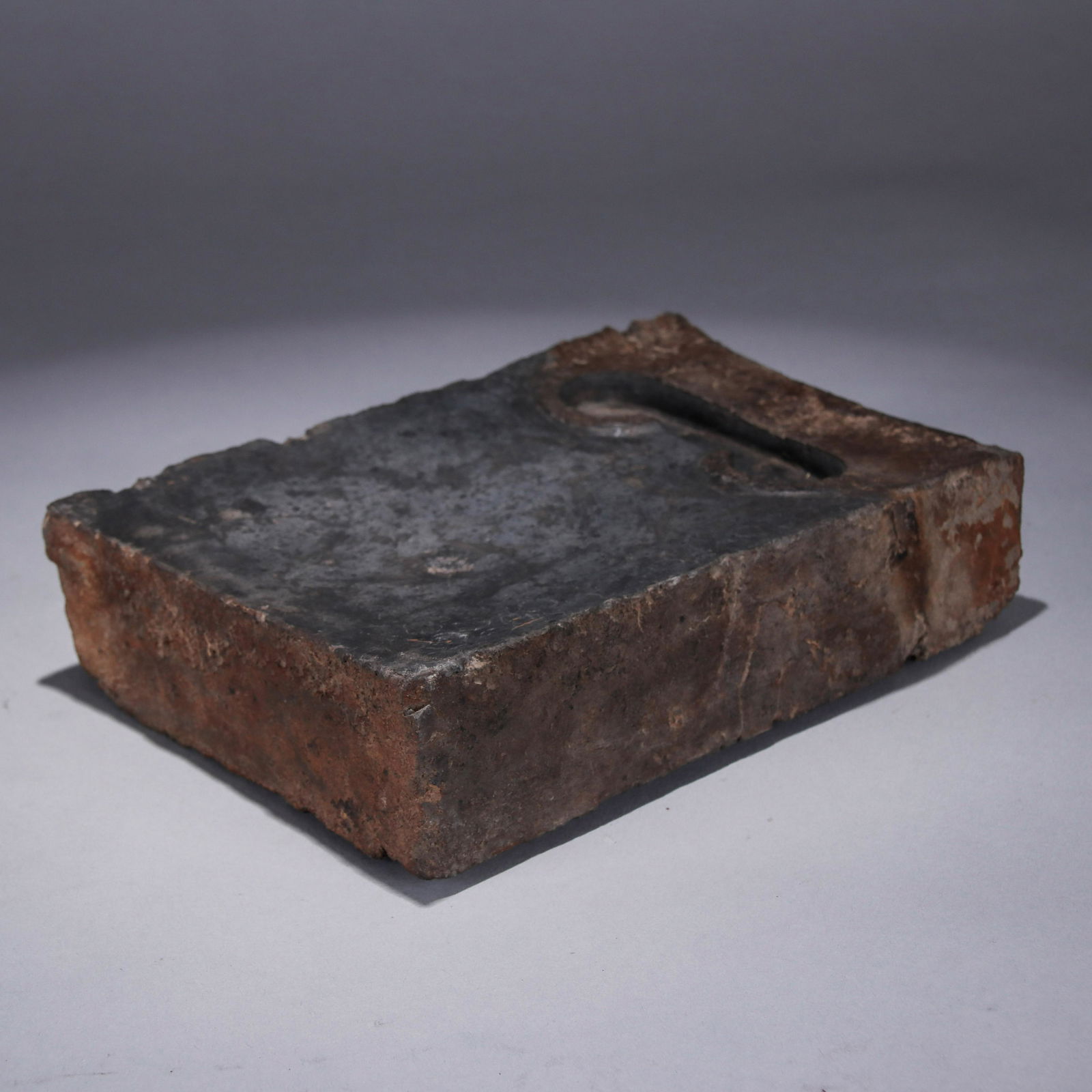 CHINESE ANTIQUE BRICK SCHOLAR INKSTONE (1 of 6)