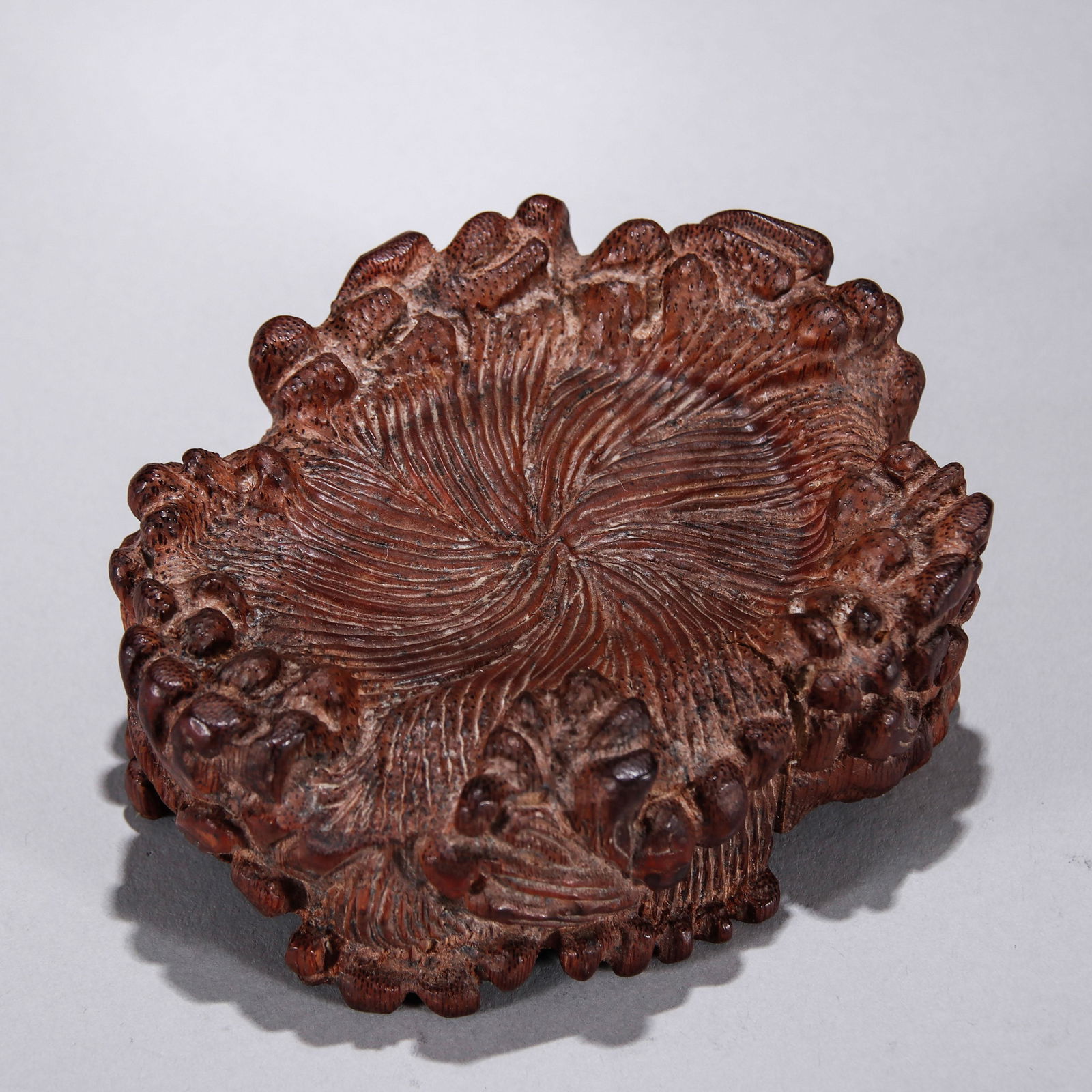 CHINESE BAMBOO LOTUS ANTIQUE STAND (1 of 6)