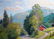 No Reserved Oil painting Somewhere in the mountains - 3