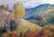 No Reserved Oil painting Autumn in the Carpathians