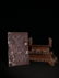 CHINESE DUAN STONE PLAQUE BOXWOOD TABLE SCREEN - 2