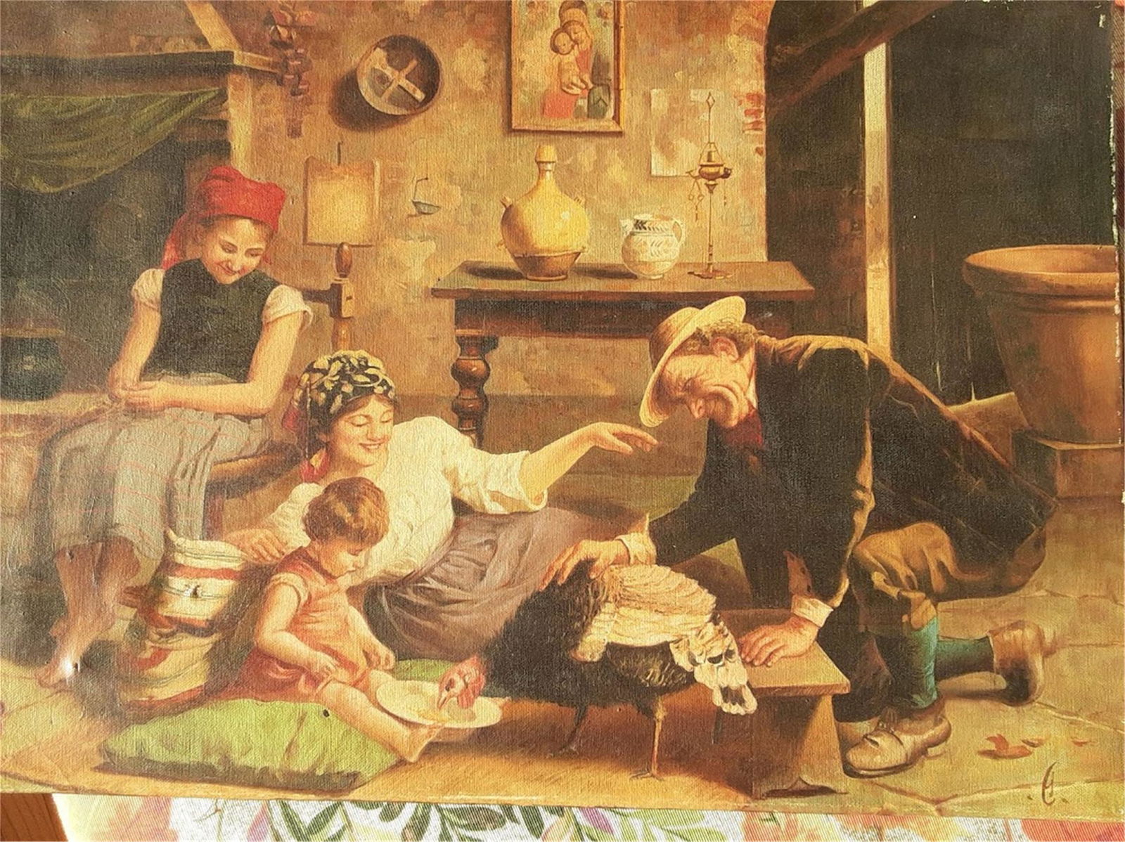 ATTR. GAETANO CHIERICI ITALIAN OIL ON CANVAS (1 of 6)