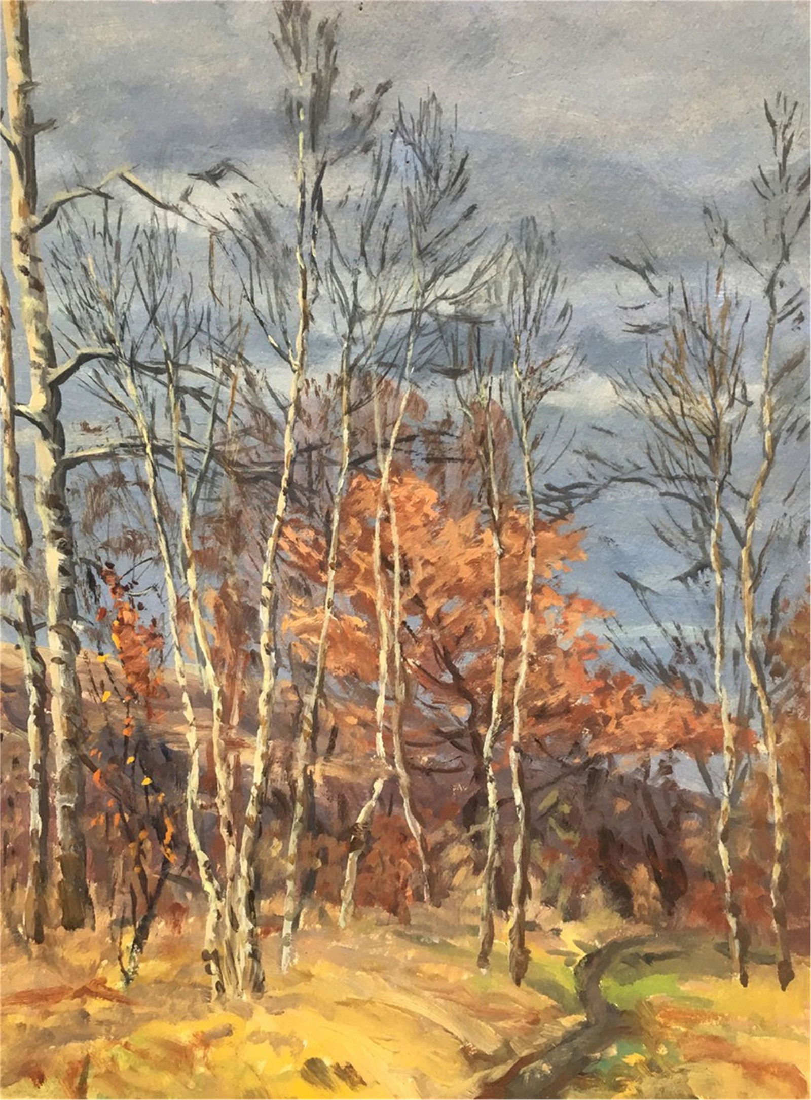 NO RESERVE Oil painting Autumn landscape Alexander (1 of 9)