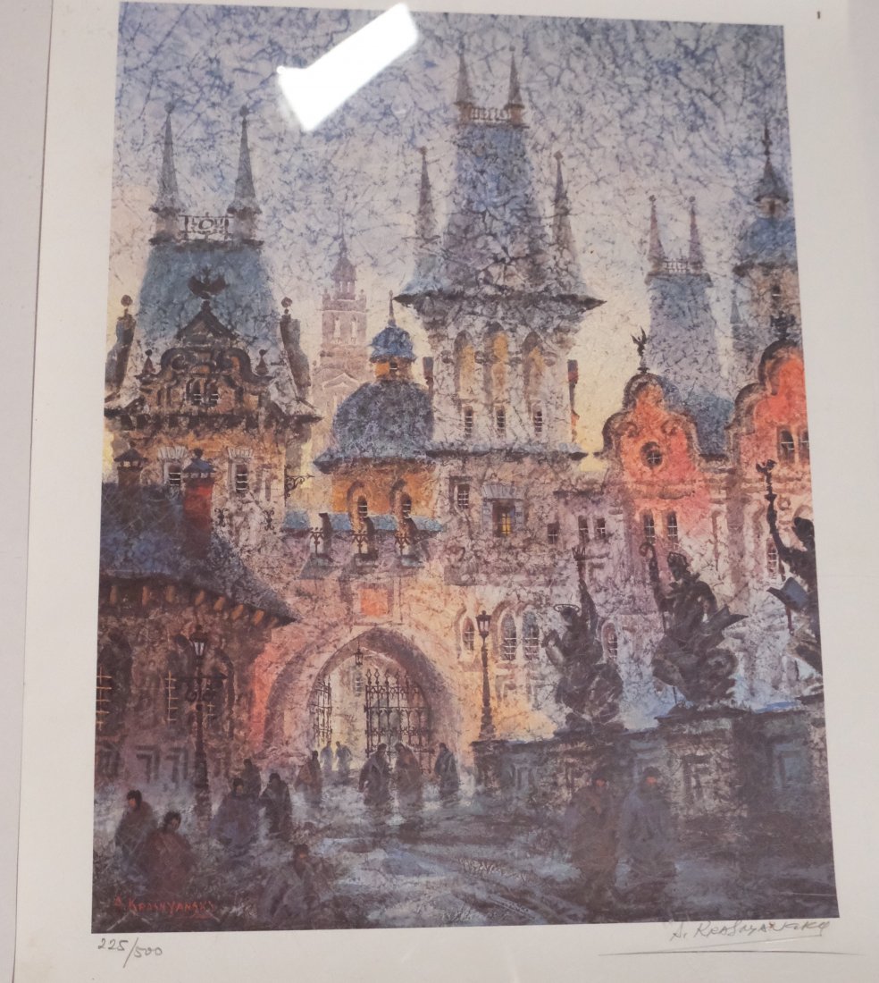 ANATOLE KRASNYANSKY RUSSIA LITHOGRAPH (1 of 6)