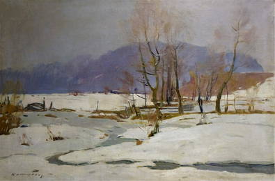 KASHSHAY ANTON MIKHAILOVICH Oil painting Gray day