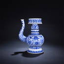 CHINESE PORCELAIN BLUE AND WHITE FLOWER KETTLE