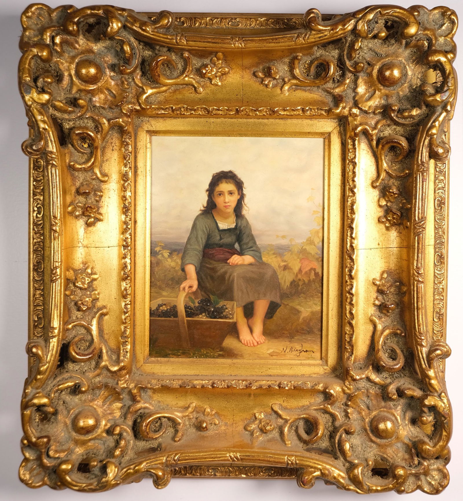 N. BINGHAM, PAINTING OIL ON PANEL (1 of 7)