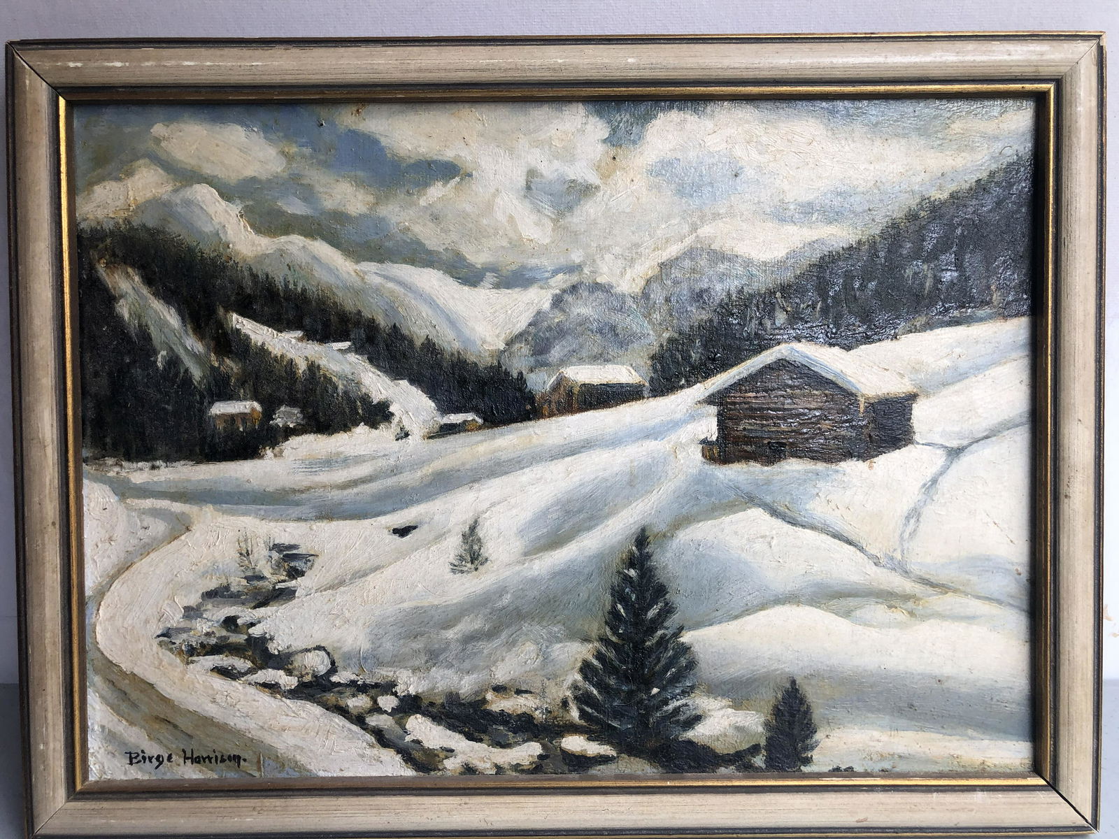 BIRGE HARRISON (1854-1929) OIL PAINTING ON BOARD (1 of 9)