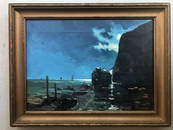 JOAQUIN CLAUSELL 1866-1935 OIL PAINTING OF SHORE