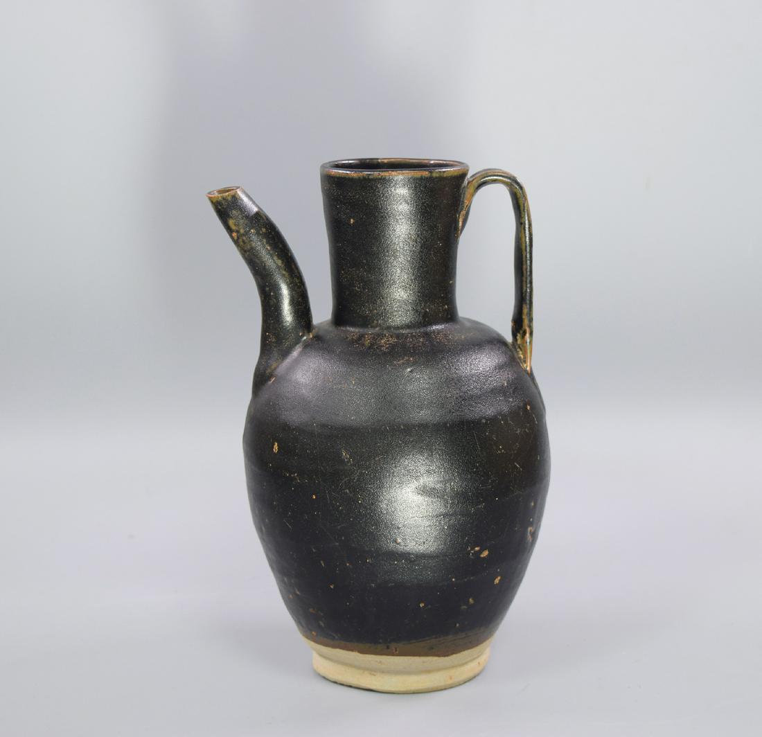 CHINESE PORCELAIN JIZHOU KILN BLACK GLAZE KETTLE (1 of 6)
