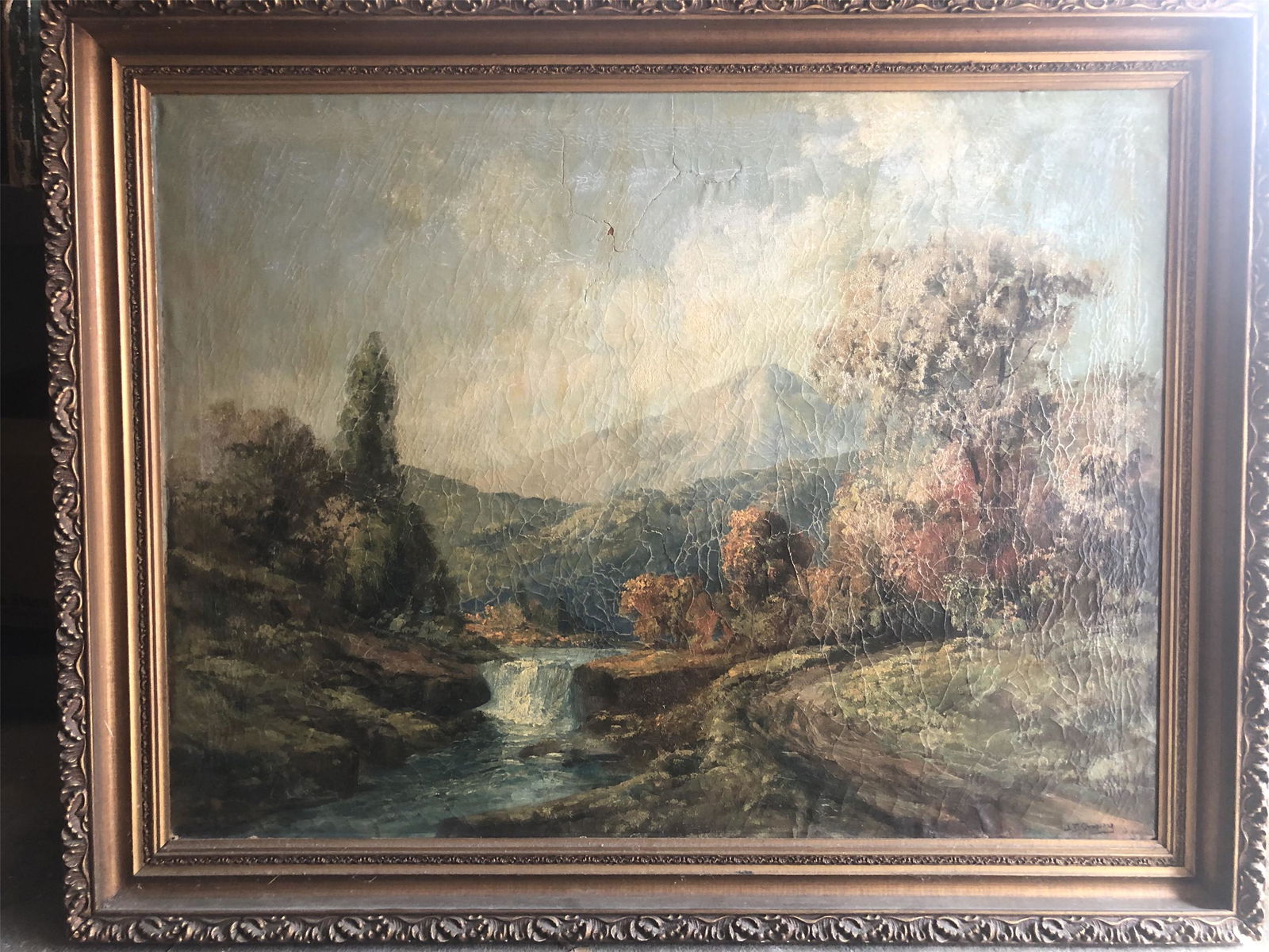 JASPER FRANCIS CROPSEY 1823-1900 OIL ON CANVAS (1 of 10)