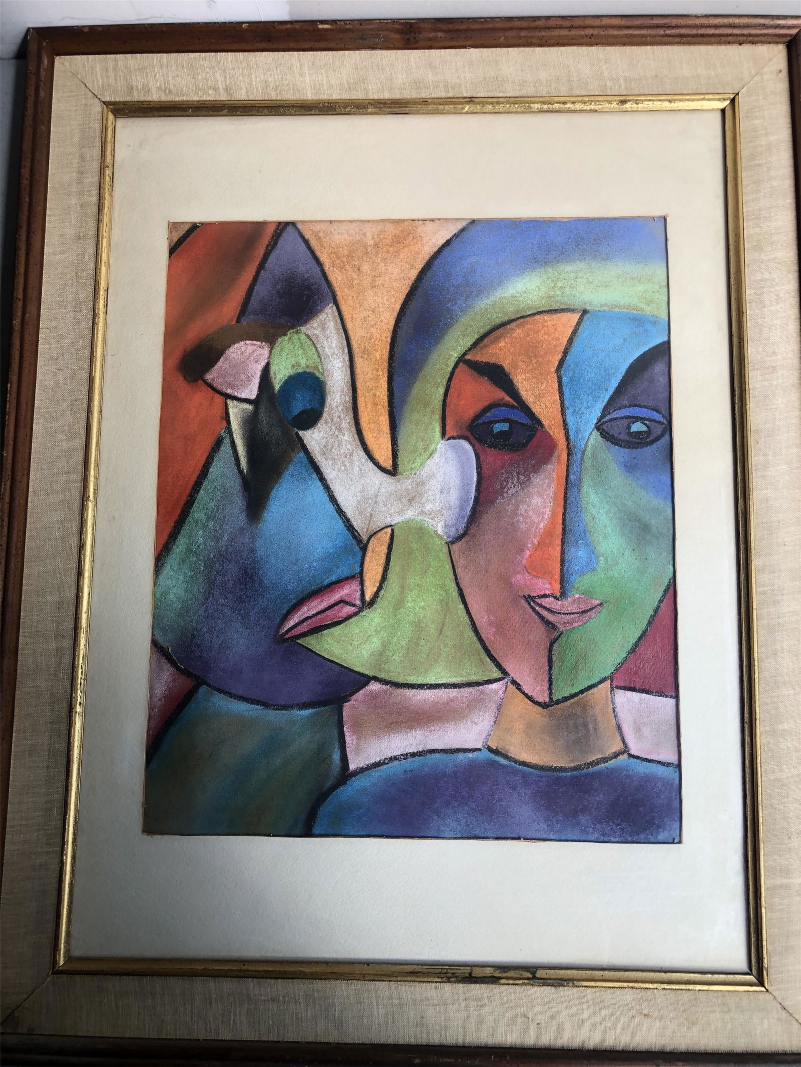 NANCY FELDMAN SELF PORTRAIT PASTEL ON PAPER (1 of 8)