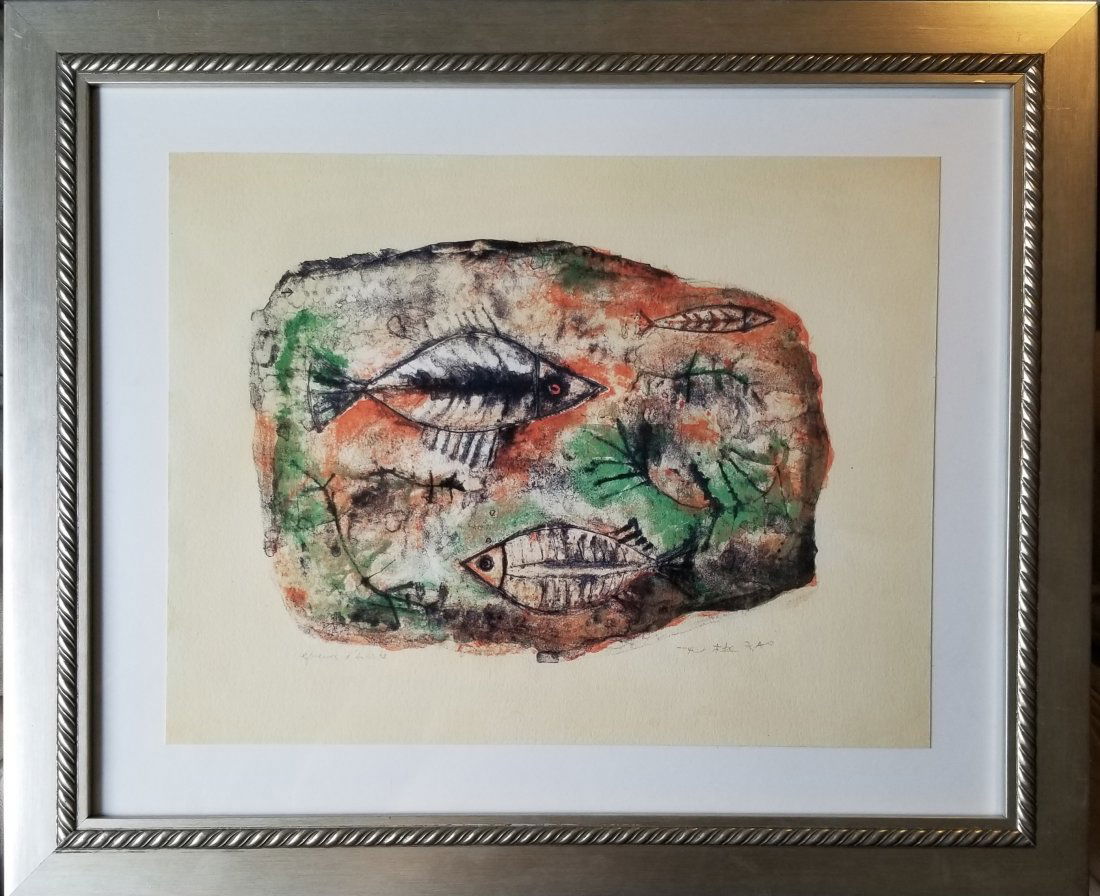 ZAO WOU-KI FRANCE/CHINESE  LITHOGRAPH ON PAPER (1 of 6)