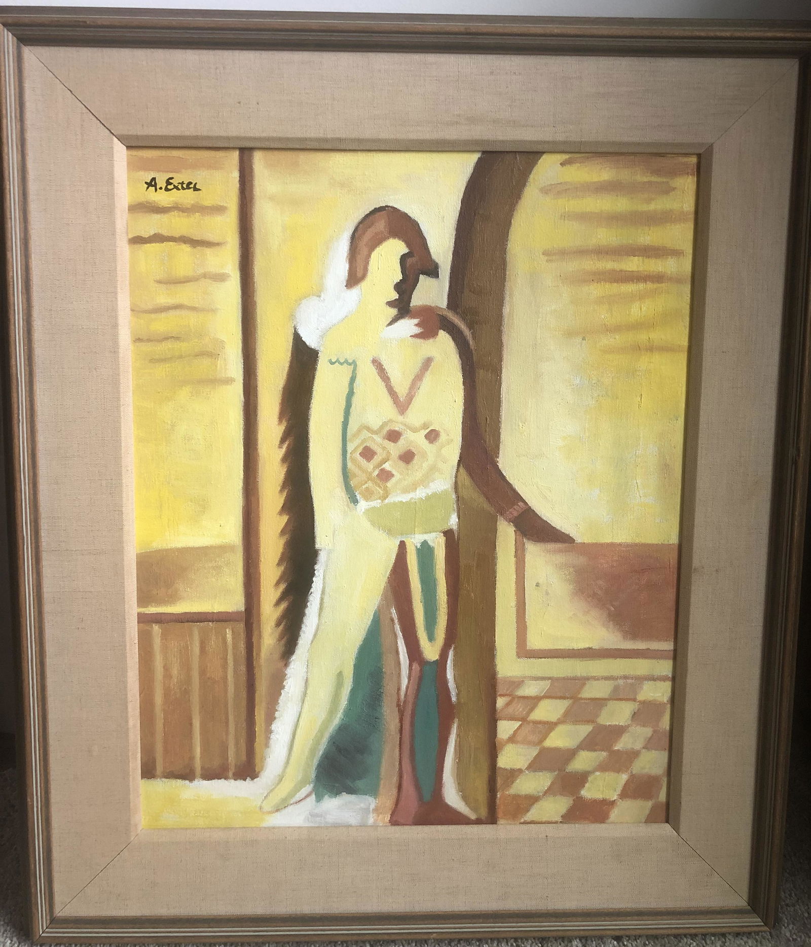 ALEXANDRA EXTER OIL PAINTING ON CANVAS (1 of 7)