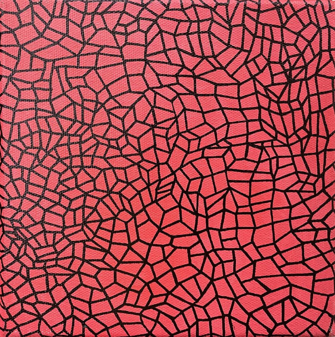 KUSAMA YAYOI B.1929 OIL ON CANVAS ABSTRACT (1 of 4)