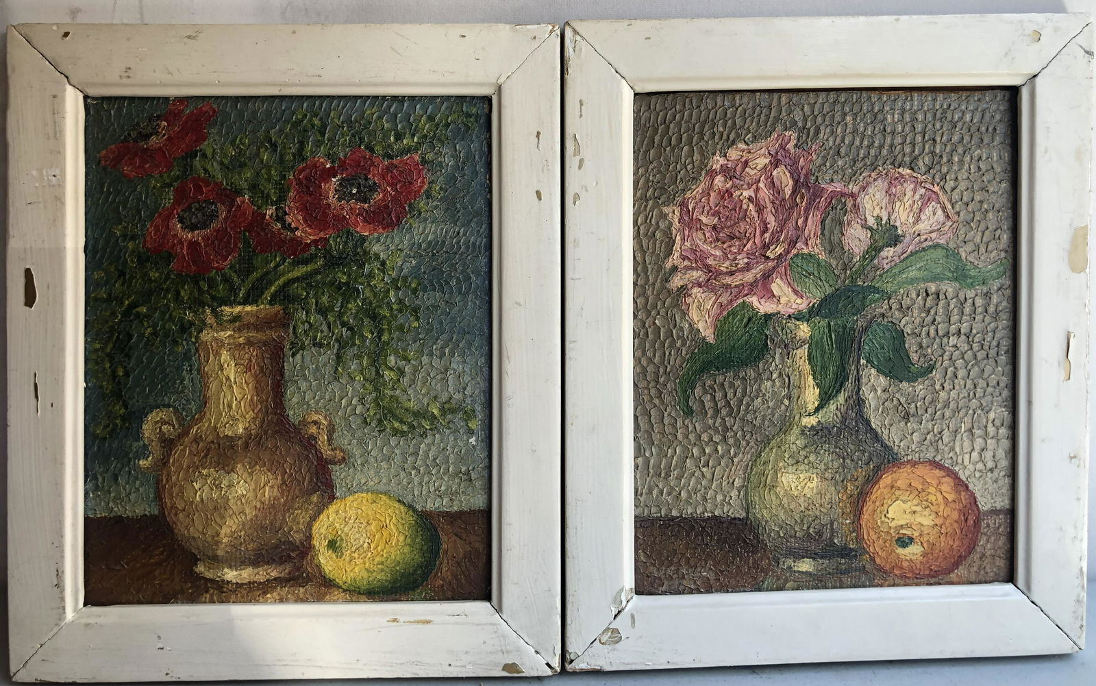 WILLIAM FRDRCE ROCH PAIR OF OIL PAINTING OF STILL LIFE (1 of 10)