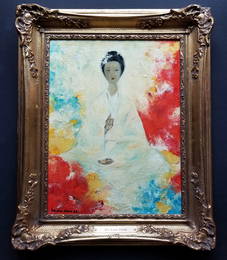 VU CAO DAM FRENCH VIETNAMESE 1908-2000 OIL ON CANVAS