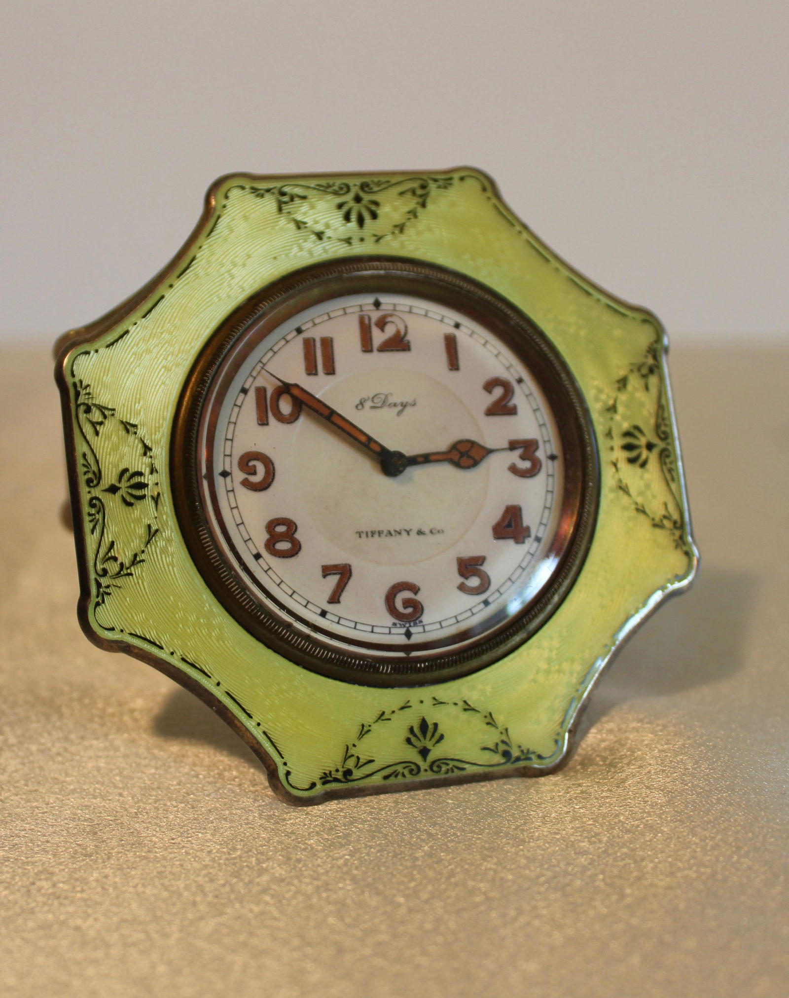 Tiffany & Co. Silver & Enamel Clock (1 of 4)