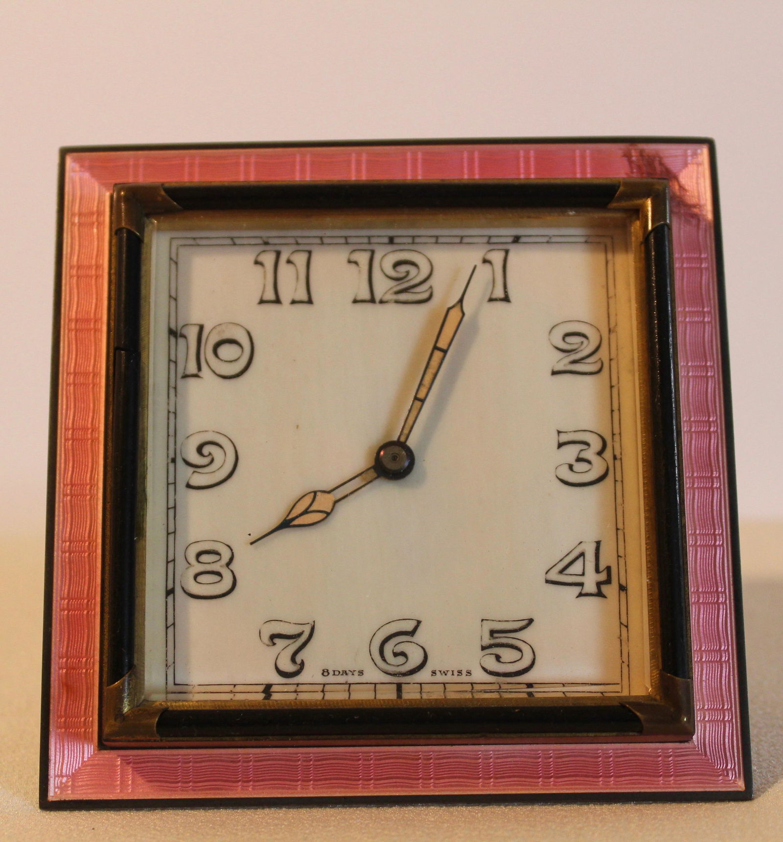 German Silver & Enamel & Bronze Clock (1 of 3)