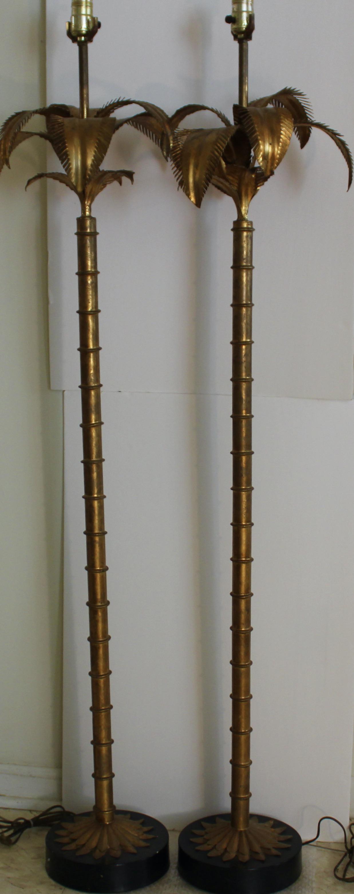 PAIR OR PALM TREE FLOOR LAMPS (1 of 4)
