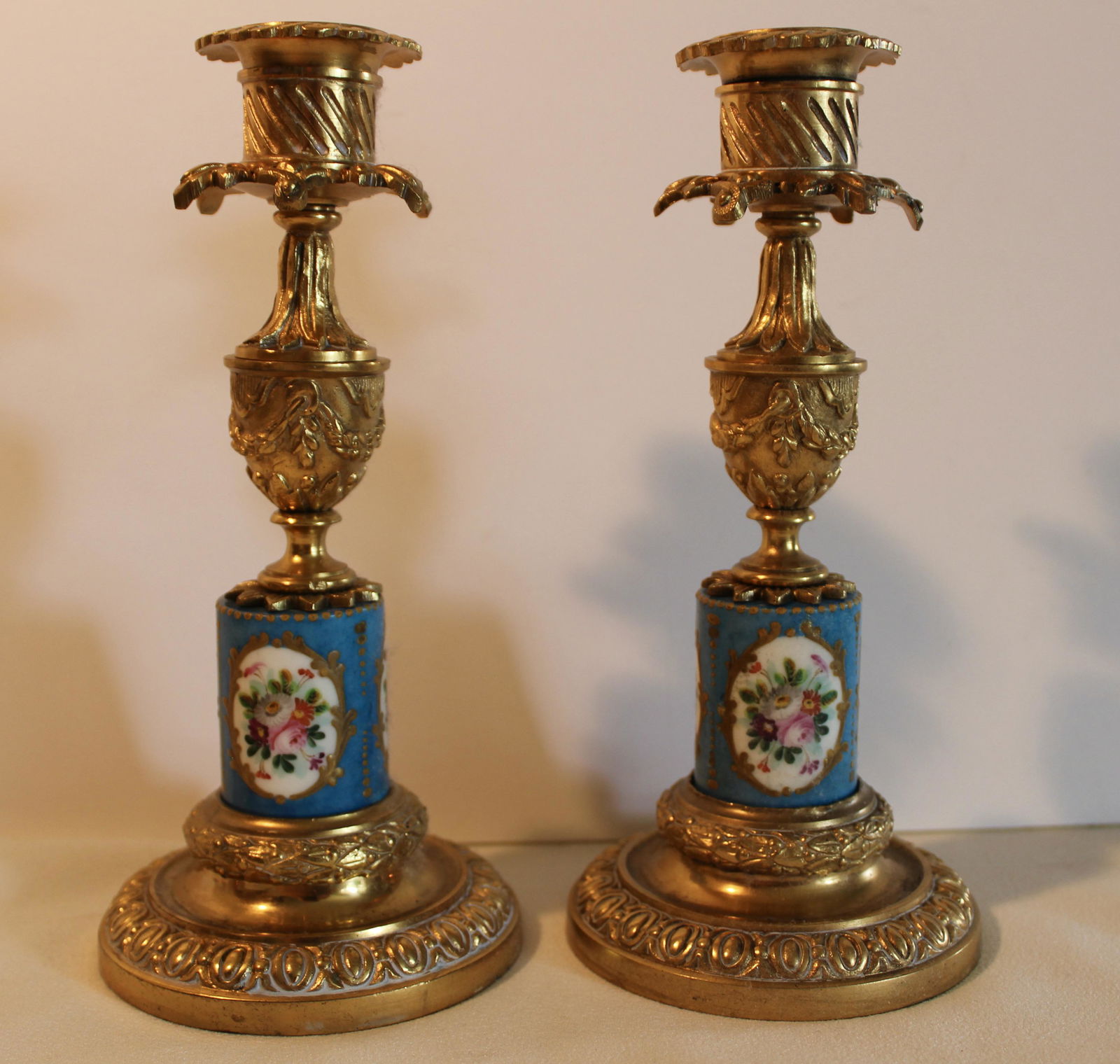 SEVRES LOUIS XVI STYLE CANDLESTICKS (1 of 4)