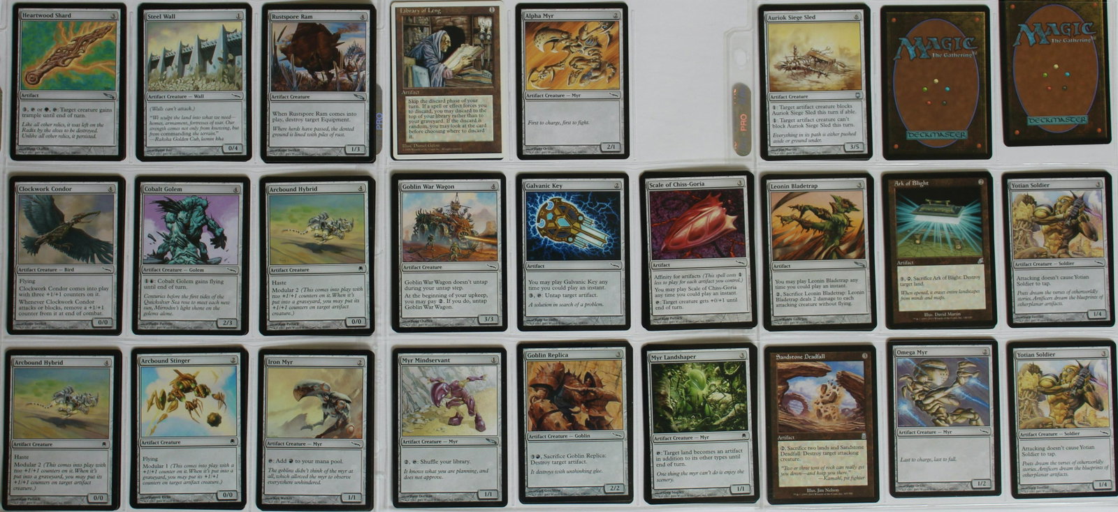 SET OF MAGIC GATHERING CARDS: Group of Magic Gathering cards from a large estate collection.