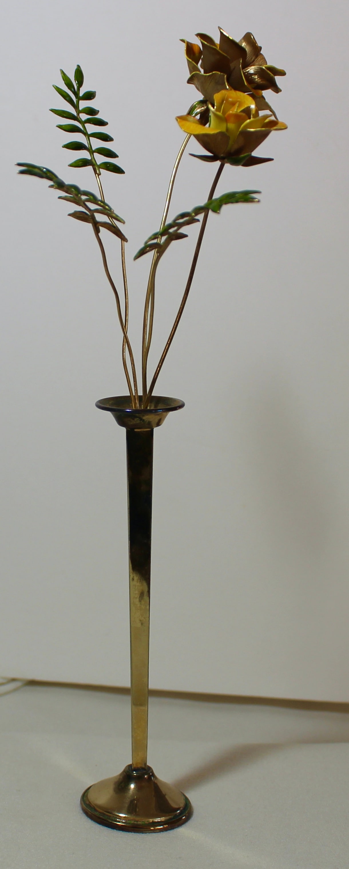 CARTIER ENAMEL STERLING FLOWER VASE (1 of 4)