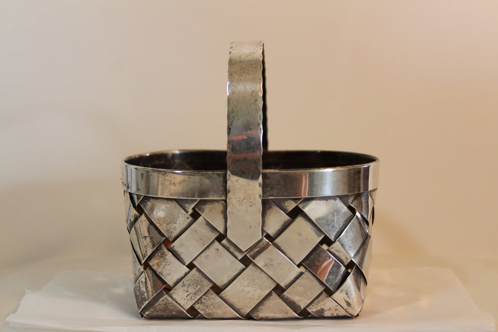 CARTIER LARGE SIZE STERLING SILVER BASKET (1 of 4)