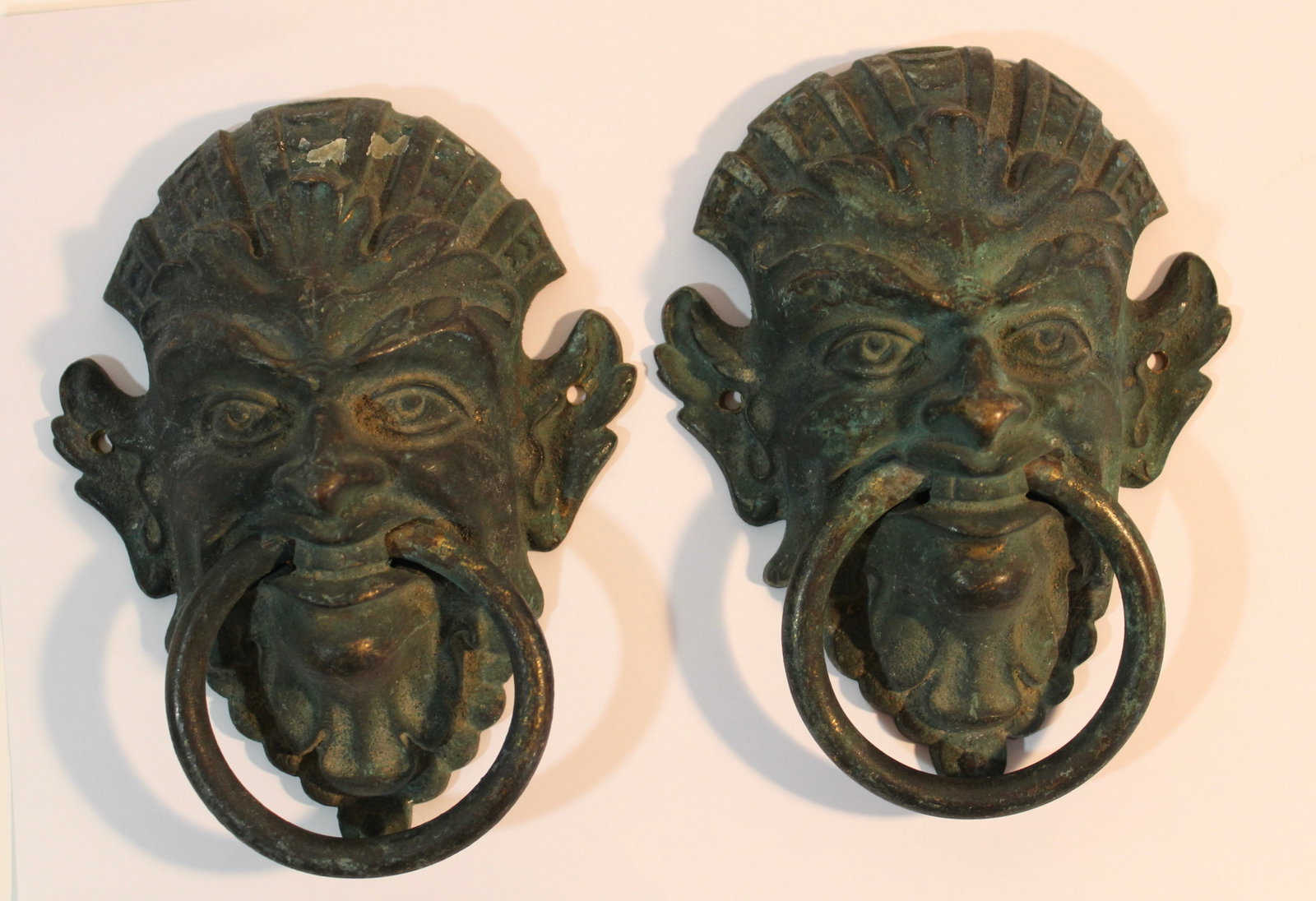 VICTORIAN GOTHIC BRONZE DOOR KNOCKERS (1 of 2)