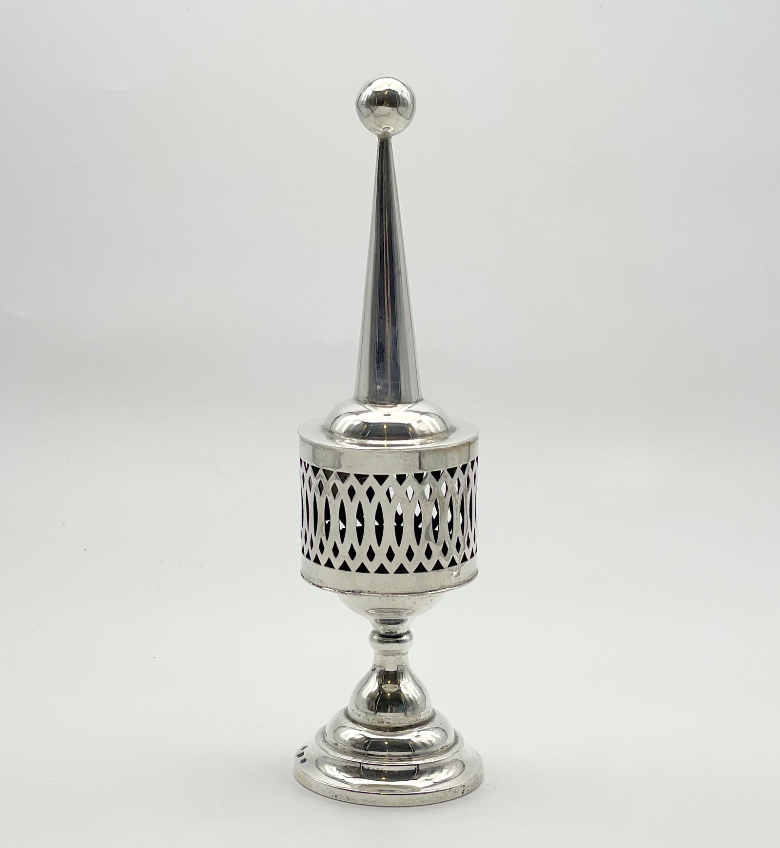 Silver Besamim Spice Tower -Art Deco - Austria, 1920s (1 of 4)