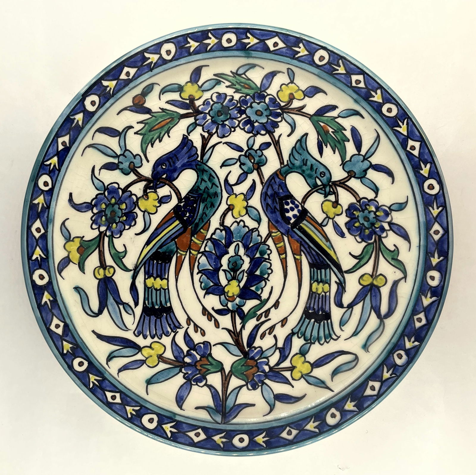 Armenian Pottery Plate - Paradise Bird (1 of 2)