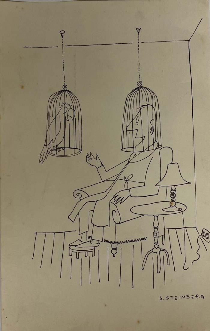 Saul Steinberg signed (1 of 2)