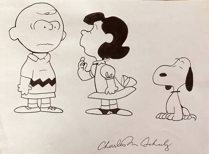 Charles Monroe Schulz: Drawing on Paper 10 x 8 in. Charles Monroe "Sparky" Schulz November 26, 1922 Â– February 12, 2000) was an American cartoonist and creator of the comic strip Peanuts (which featured the characters