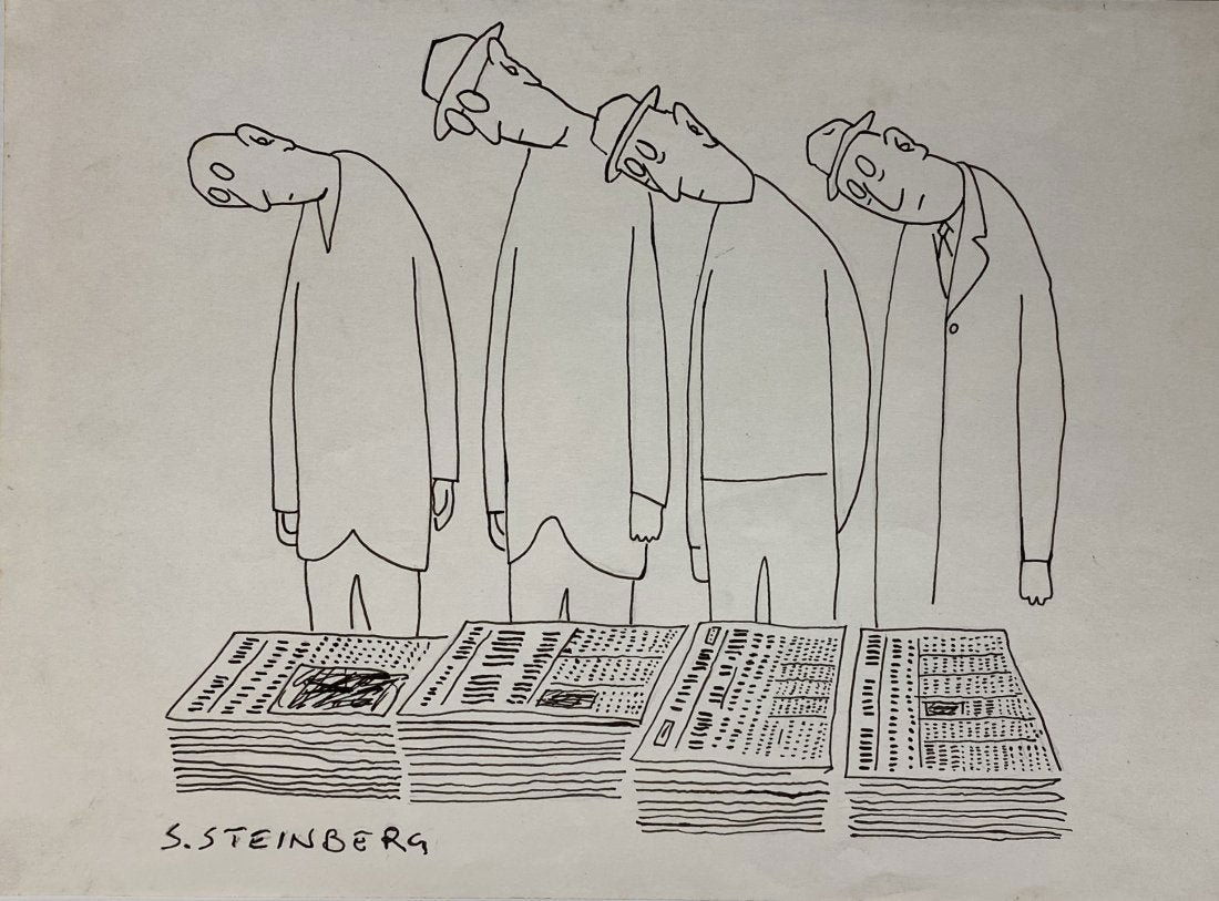 Saul Steinberg signed (1 of 2)