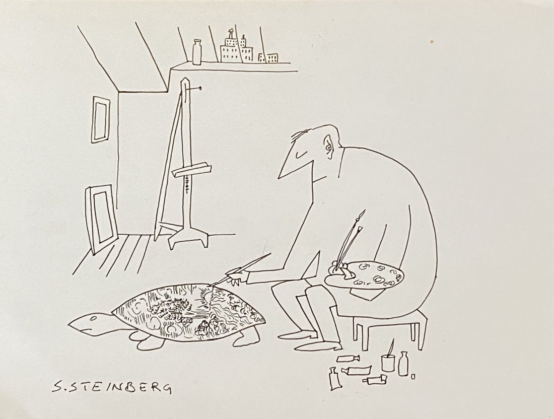 Saul Steinberg signed (1 of 2)