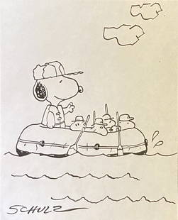 Charles Monroe Schulz: Drawing on Paper 9 x 7 1/4 in, manner of Charles Monroe "Sparky" Schulz November 26, 1922 Â– February 12, 2000) was an American cartoonist and creator of the comic strip Peanuts (which featured