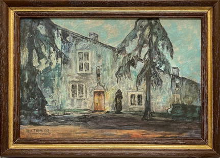 Henry Ossawa Tanner: Oil on board/canvas framed 27 x 20 (art 23 1/2 x 15 1/2) Attributed or manner of Henry Ossawa Tanner (June 21, 1859 – May 25, 1937) was an American artist and the first African-American painter to g