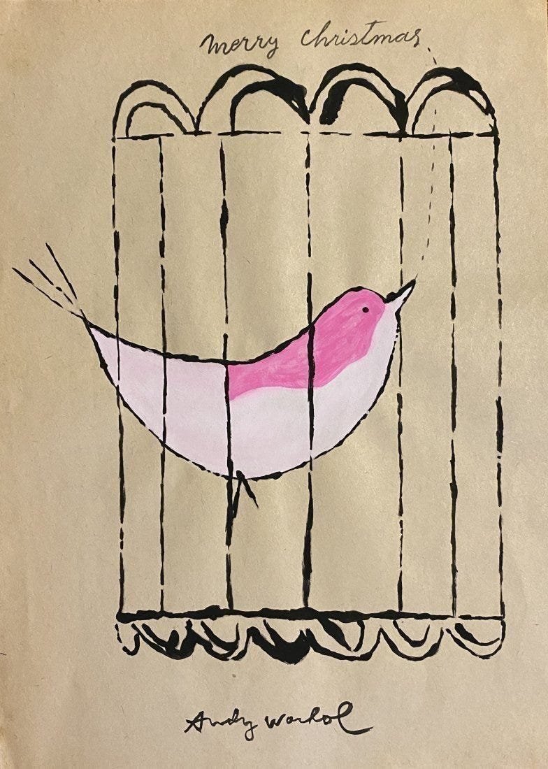 Andy Warhol (manner of): Mix media on paper 11 x 8 in, manner of the artist Andy Warhol (August 6, 1928 Â– February 22, 1987) was an American artist, film director, and producer who was a leading figure in the visua