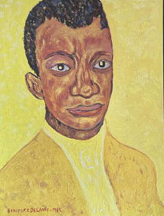 Beauford Delaney: Drawing on paper 11 x 8 in, manner of Beauford Delaney (December 30, 1901 – March 26, 1979) was an American modernist painter. He is remembered for his work with the Harlem Renaissance in the