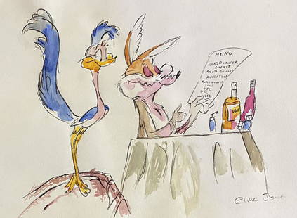 Chuck Jones: Drawing on paper 10 1/2 x 7 3/4 in, manner of Charles Martin Jones (September 21, 1912 – February 22, 2002) was an American animator, director, and painter, best known for his work with Warner
