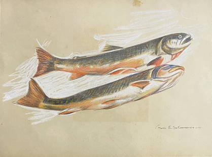 Frank Schoonover: Drawing on paper 12 3/4 x 9 1/4 in, manner of Frank Earle Schoonover (August 19, 1877 – September 1, 1972) was an American illustrator who worked in Wilmington, Delaware. A member of the