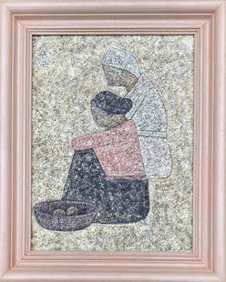 Park Su-geun: Oil on canvas 20 x 16 in (art 15 1/2 x 11 1/2 in) Su-geun (February 21, 1914 – May 6, 1965) was a South Korean painter known for his depictions of daily life in rural Korea. He was one of the
