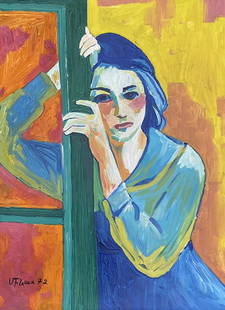 Minas Avetisyan: Oil on paper 11 1/4 x 8 1/2 in, manner of Minas Avetisyan (July 20, 1928 â€” February 24, 1975) was an Armenian painter.Minas Avetisyan was born in the village of Jajur, Armenia. His mother,