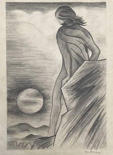 Jan Zrzavy: Drawing on paper 10 1/4 x 7 1/2 in, manner of Jan Zrzavy (5 November 1890 â€“ 12 October 1977) was a leading Czech painter, graphic artist and illustrator of the 20th century.