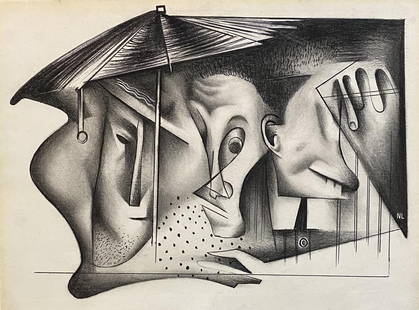 Norman Lewis: Drawing on paper 11 1/4 x 8 1 /4 in, manner of Norman Wilfred Lewis (July 23, 1909 â€“ August 27, 1979) was an American painter, scholar, and teacher. Lewis, who was African-American and of