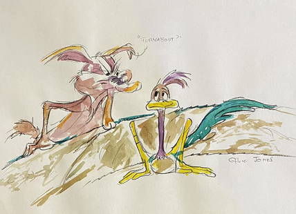 Chuck Jones: Drawing on paper 10 3/4 x 8 in, manner of Charles Martin Jones (September 21, 1912 – February 22, 2002) was an American animator, director, and painter, best known for his work with Warner Bros.