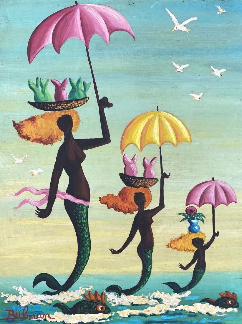 Orville Bulman: Oil on masonite 10 ¾ x 8 ¼ in, manner of Orville Bulman (June 6, 1904 - January 4, 1978) was an American businessman-turned-painter. He owned a gallery on Worth Avenue in Palm Beach, Flo